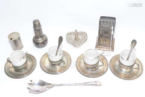 Group of Nine Silverplated Wares