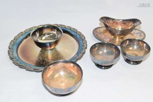 Group of Silverplated Dinner Ware inc. Sheridan