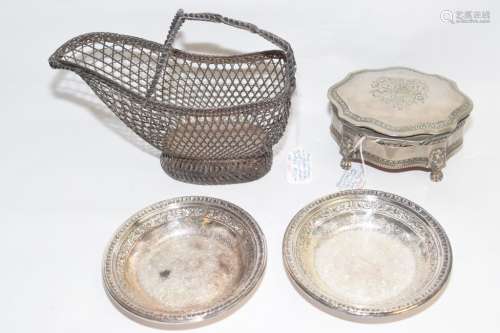 Reed & Barton Silverplate Bonbon Bowls and Others