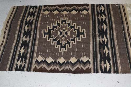 Navajo Rug with Storm Pattern?, c. 1940-60