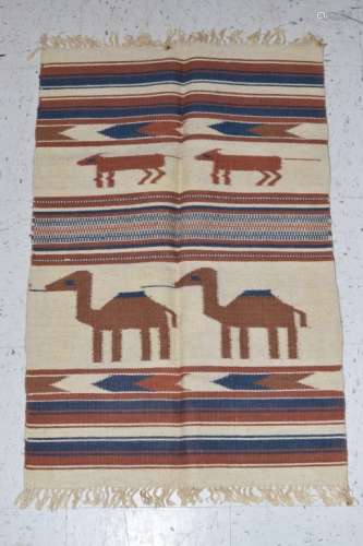 Vintage Navajo Rug with Animal Pattern