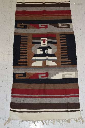 Vintage Navajo Figure Rug