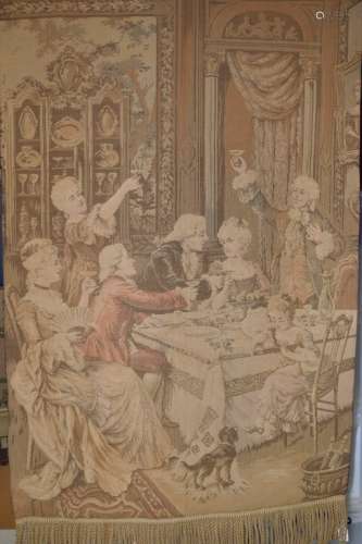 19th C. French Rococo Revival Palace Tapestry