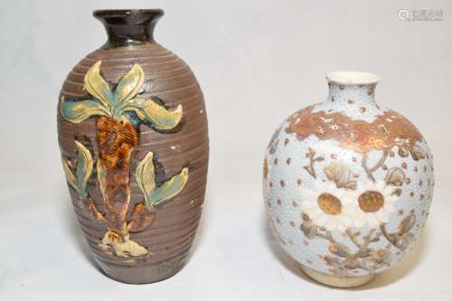 Japanese Satsuma and Enameled Pottery Vases