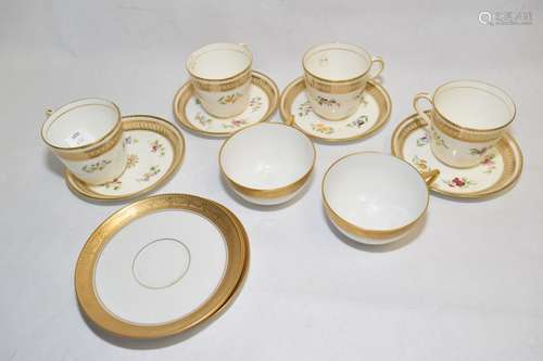 Group of Rosenthal Gilt Edge Painted Tea Ware