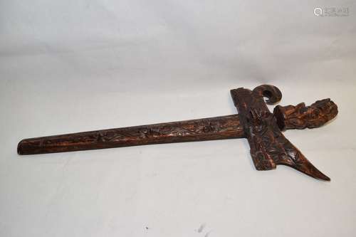 Balinese Wood Carved Sword