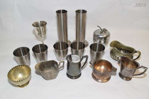 Group of Silverplate/Stainless Steel Tea/Coffee Ware
