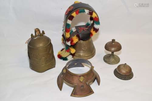 Group of Antique/Vintage Bronze Bells