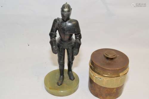 Knight Suit Table Lighter and Canister