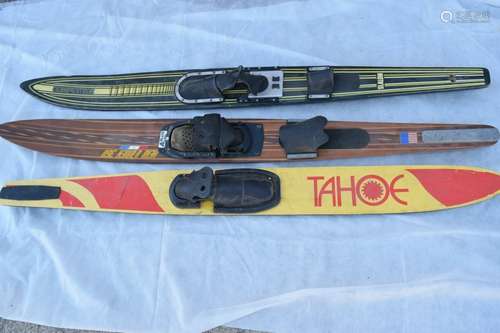 Three Vintage Ski Boards