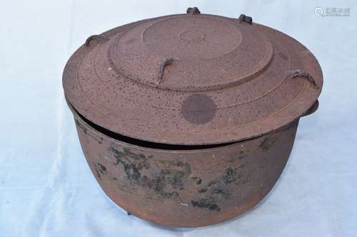 Large 19-20th C. Metal Cook Pot