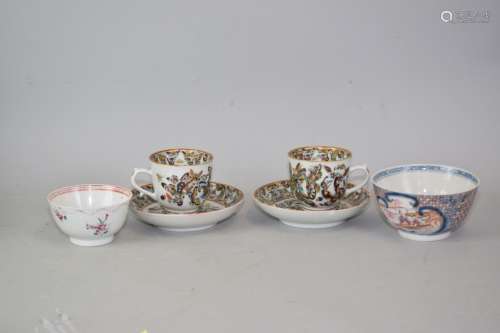 Group of Chinese Export Famille Rose Cups