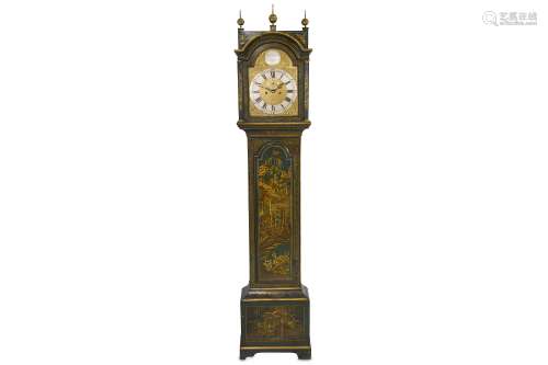 A GEORGE III CHINOISERIE DECORATED LONGCASE CLOCK SIGNED SAML JOHNSON HORSELYDOWN CIRCA 1750 the
