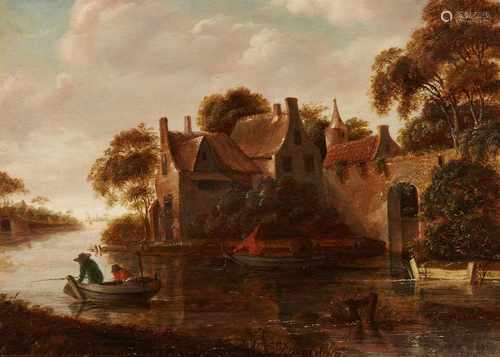 Roelof Jansz. van VriesVillage by a River