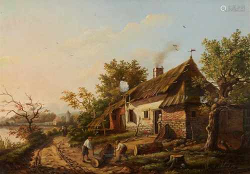 Henri VoordeckerPeasant Cottage by a Lake