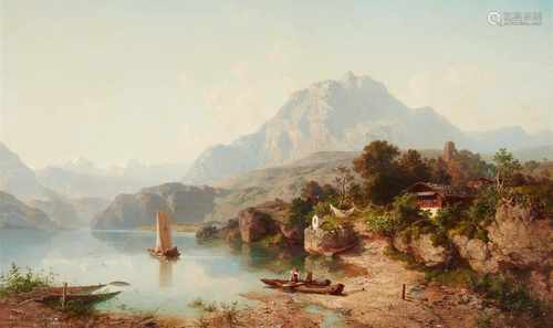 Joseph BütlerView of Mount Pilatus on Vierwaldstätterseeb