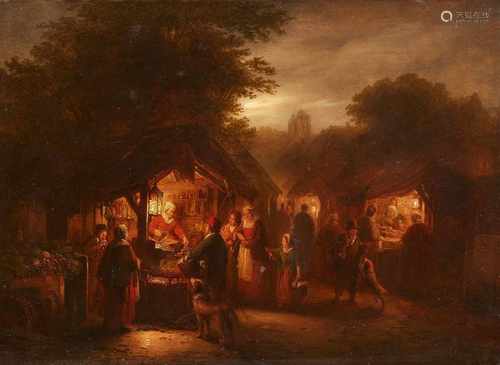 George Gillis HaanenDutch Market by Moonlight