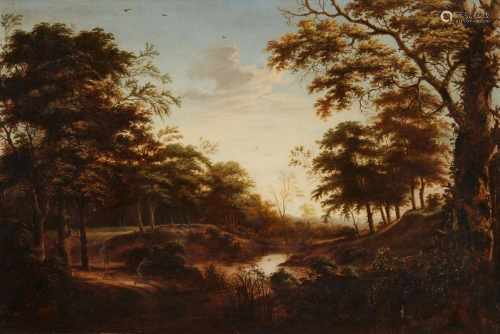 Northern Netherlands, late 17th centuryHunters in a Woodland Landscape
