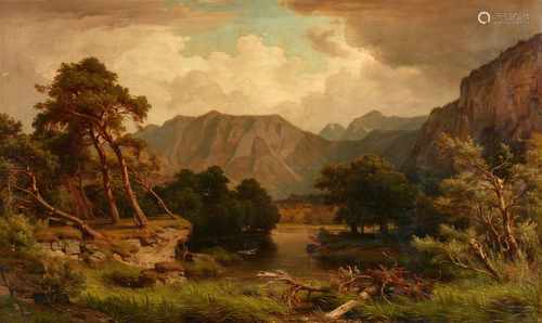 Heinrich FunkHerons at a Mountain Lake