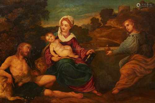 Venetian School, probably of the 16th centuryThe Virgin with Child and Saints