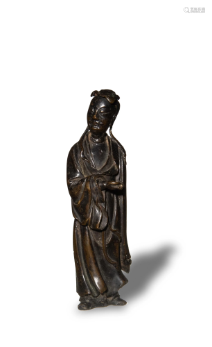 Chinese Bronze Statuette, 18â€“19th Century