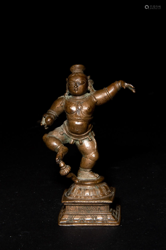 Nepalese Bronze Statuette, 18â€“19th Century