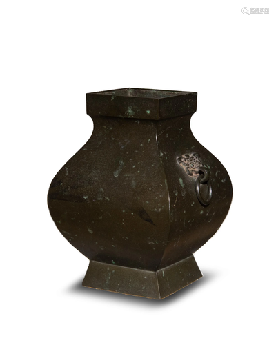 Chinese Bronze Zun Vase, 17â€“18th Century