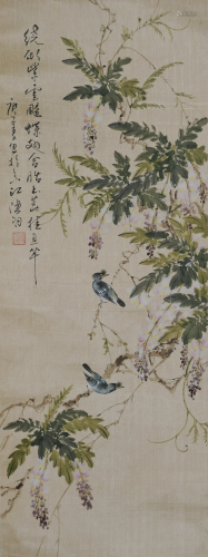 Chinese Painting of 2 Birds by Chen Yu