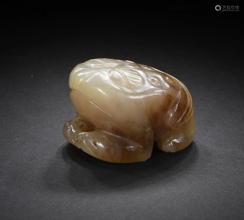 Chinese Jade Carving of Toad, Ming