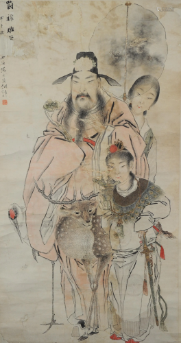 Chinese Painting of People by Shen Zhaoyong