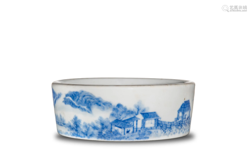 Chinese Porcelain Brush Washer, Republic