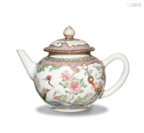 Chinese Famille Rose Teapot, Yongzheng Period