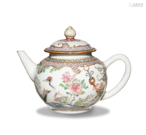 Chinese Famille Rose Teapot, Yongzheng Period