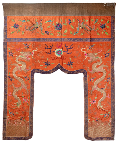 Chinese Silk Shrine Wrapper, 19th Century