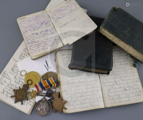 The WWI War diaries of Sapper H J Matthews, 23669, Royal Engineers, who died, reported 