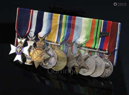 An important group of medals to Admiral Sir Geoffrey Alan Brooke Hawkins KBE, CB, MVO, DSC, with