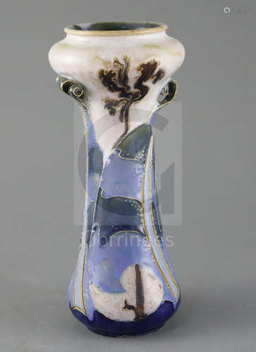 Mark V Marshall for Royal Doulton, a sea kelp design vase, c. 1905, impressed mark and incised marks