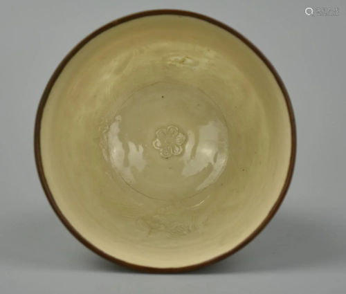 Chinese Ding Ware Bowl w/ Phoenix, Northern Song