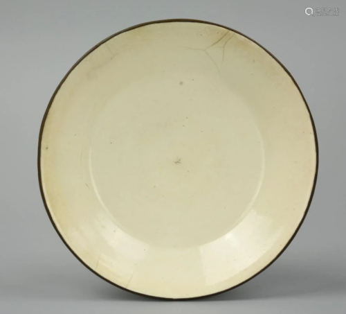 Chinese Ding Ware White Glazed Plate,Song Dyn…