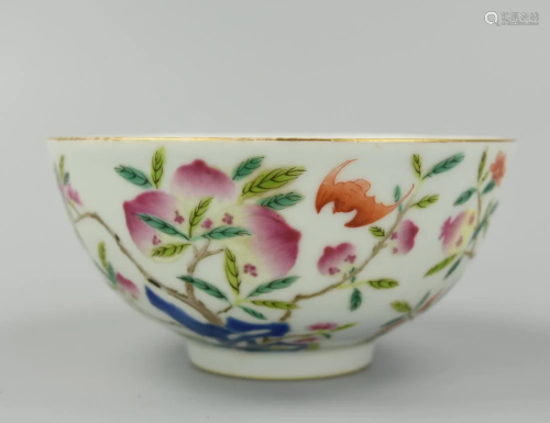 Chinese Imperial Famille Rose Bowl, Guangxu Period