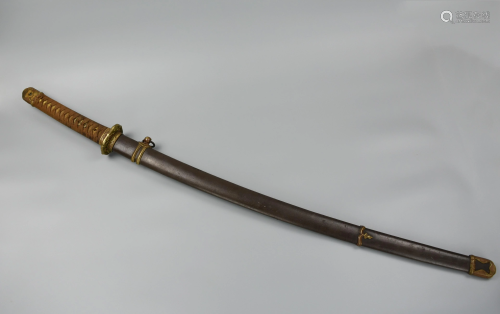 Japanese Naval Gunto Sword, 19-20th C.