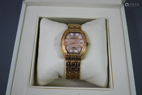 Croton Yellow-Tone Lady Watch