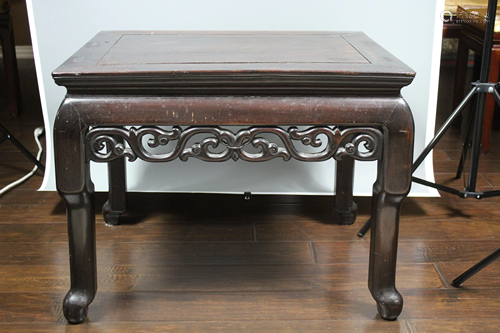 A Rosewood Rectangular Table, Qing Dynasty