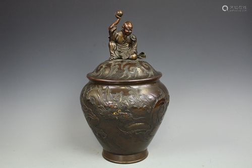 A Japanese Bronze Vase