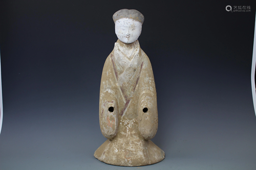 A Chinese Han Dynasty Pottery Figure