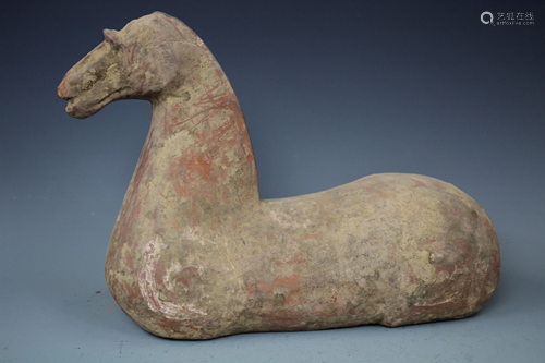 A Pottery Figure of Horse, Han Dynasty