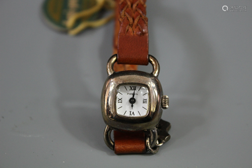 Fossil Lady Watch With Leather Belt