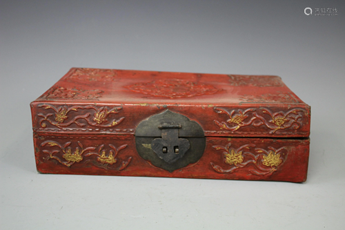 Shanxi Lacquered Box, Qing Dynasty