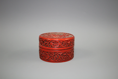 A Red Lacqured Round Box