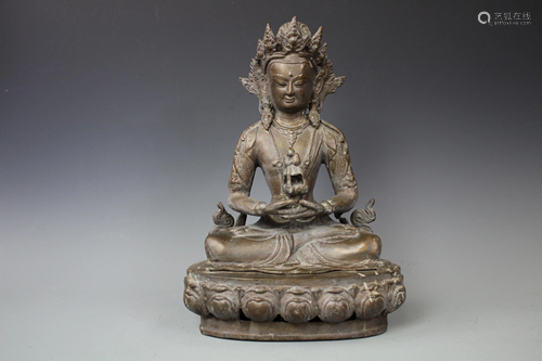 A Bronze Figure of Tibetan Bodhisattva